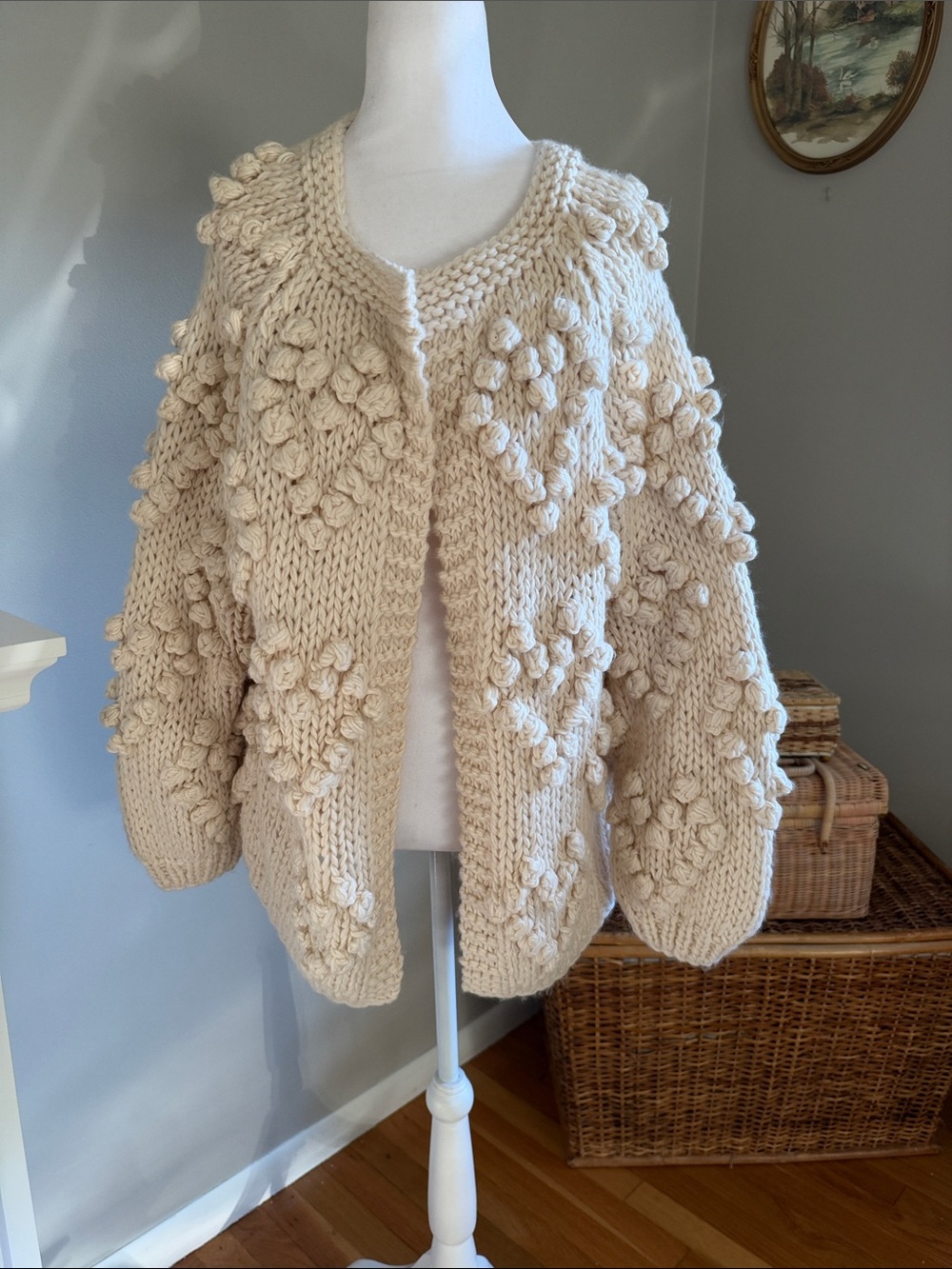 Chicwish Knit Your Love Cardigan in Ivory